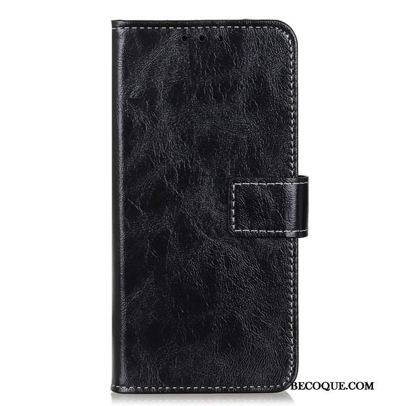 Etui Folio do Sony Xperia 10 IV Lakierowana Ze Szwami