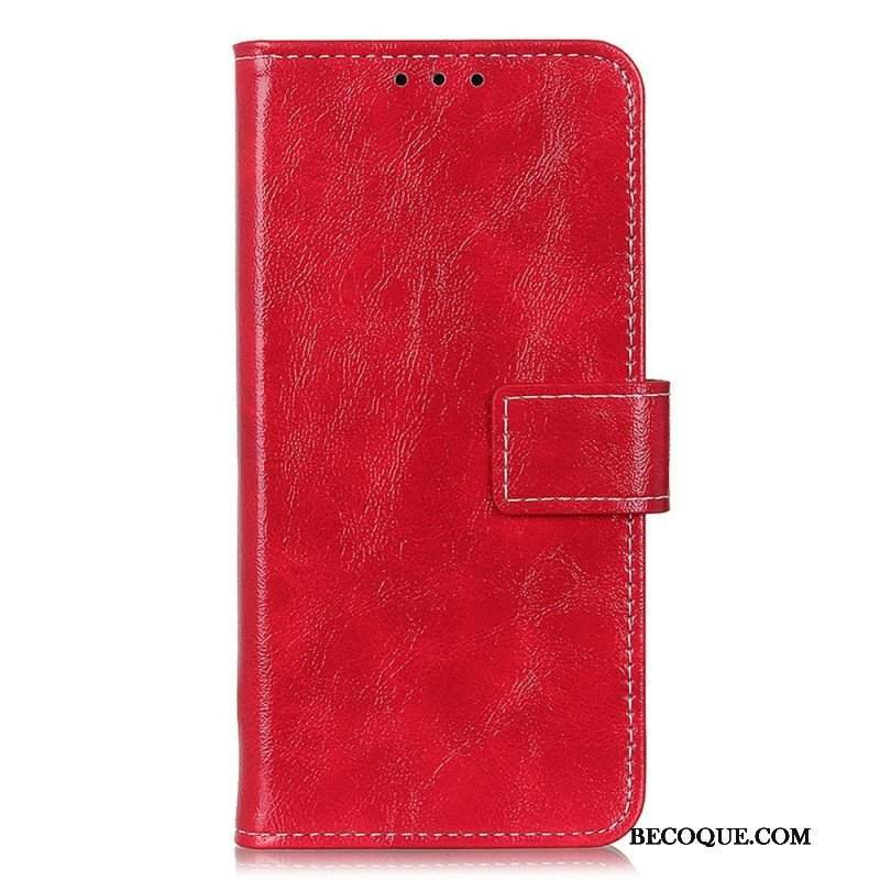 Etui Folio do Sony Xperia 10 IV Lakierowana Ze Szwami