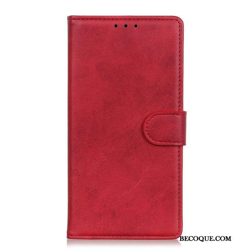 Etui Folio do Sony Xperia 10 IV Matowa Sztuczna Skóra