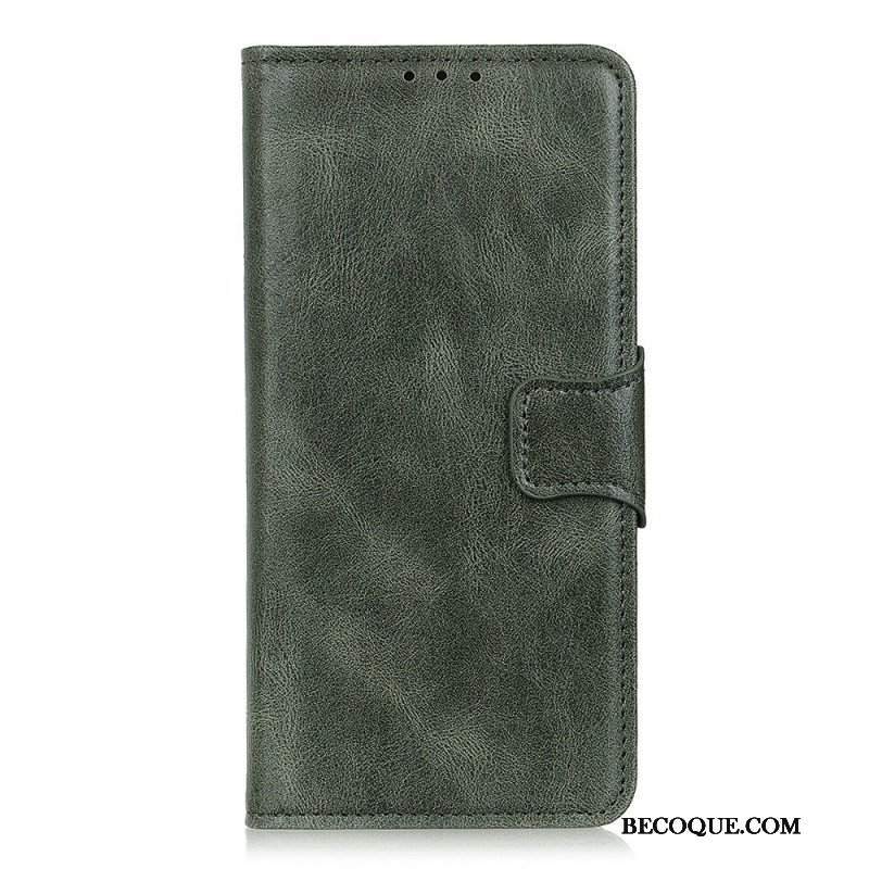 Etui Folio do Sony Xperia 10 IV Stylowe Skórzane Zapięcie Dwustronne