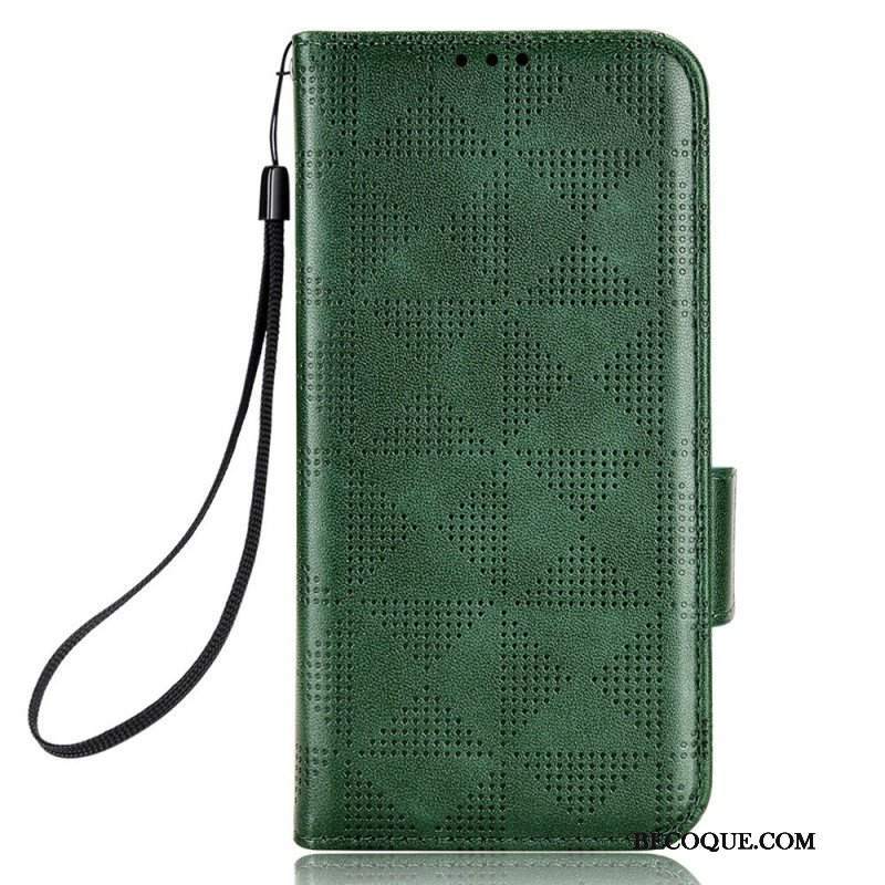 Etui Folio do Sony Xperia 5 IV Trójkąty W Stylu Retro