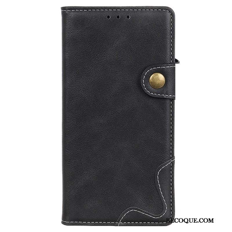 Etui Folio do Sony Xperia Pro-I Artystyczny Guzik Do Szycia