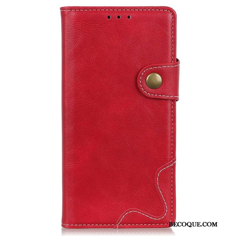 Etui Folio do Sony Xperia Pro-I Artystyczny Guzik Do Szycia