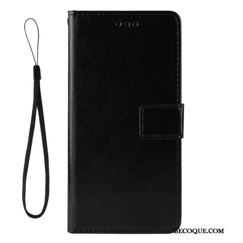 Etui Folio do Sony Xperia Pro-I Błyszcząca Sztuczna Skóra