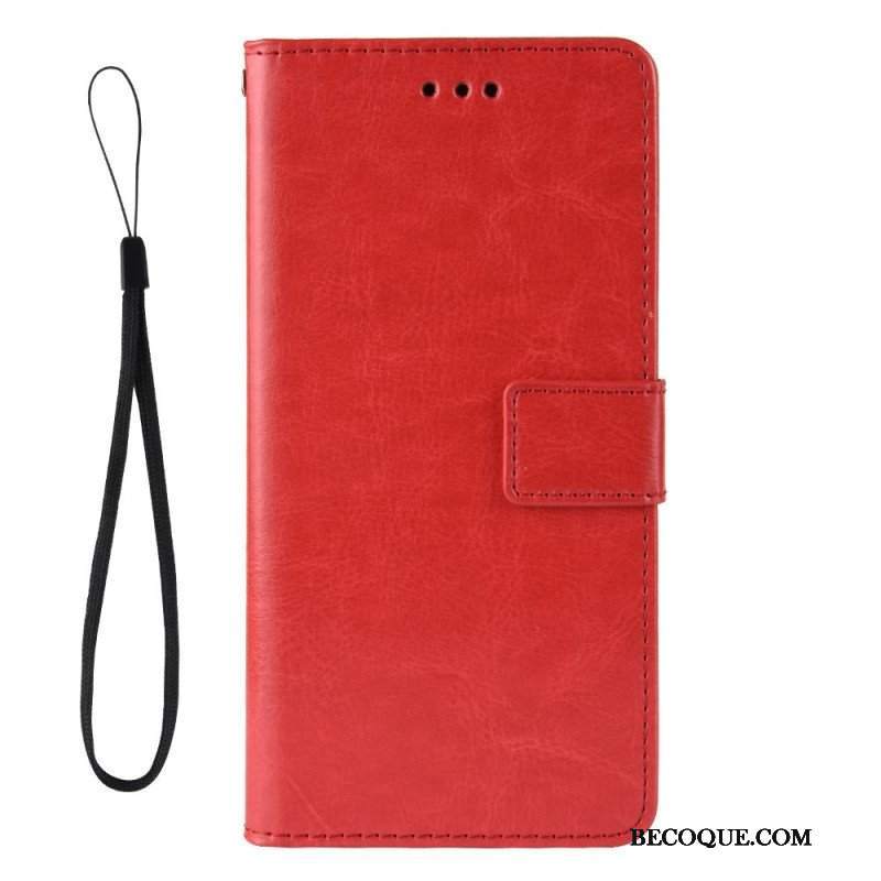 Etui Folio do Sony Xperia Pro-I Błyszcząca Sztuczna Skóra