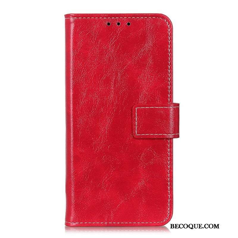 Etui Folio do Sony Xperia Pro-I Błyszczące I Odsłonięte Szwy