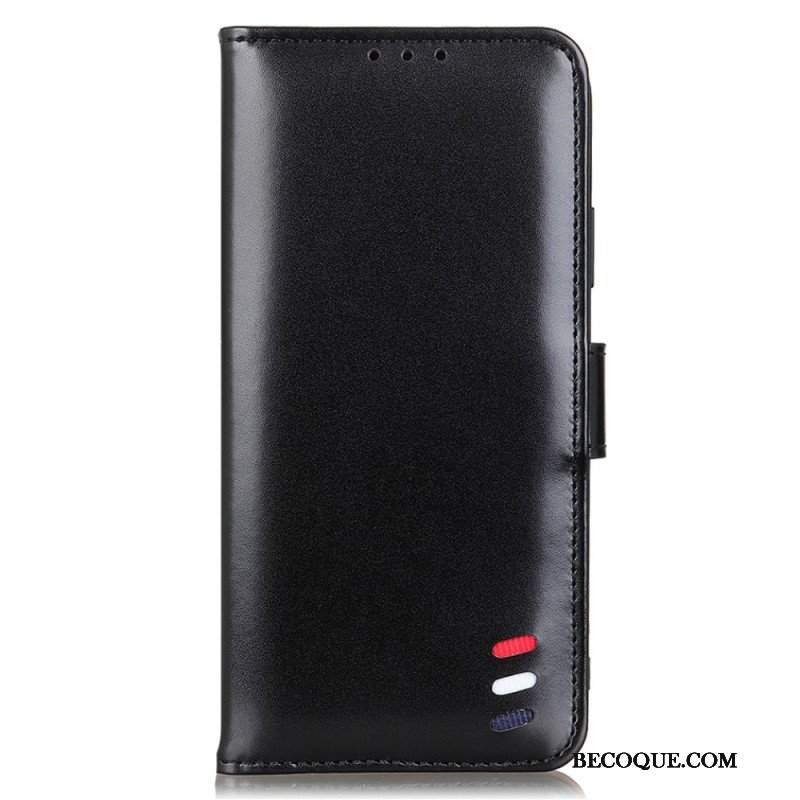 Etui Folio do Sony Xperia Pro-I Trójkolorowy Efekt Skóry