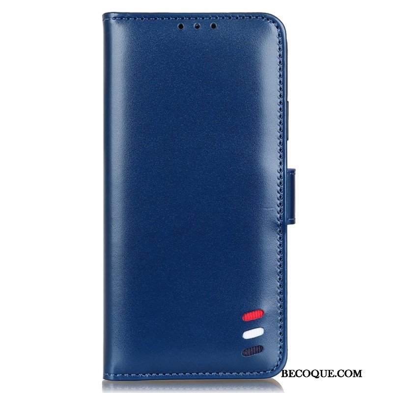 Etui Folio do Sony Xperia Pro-I Trójkolorowy Efekt Skóry