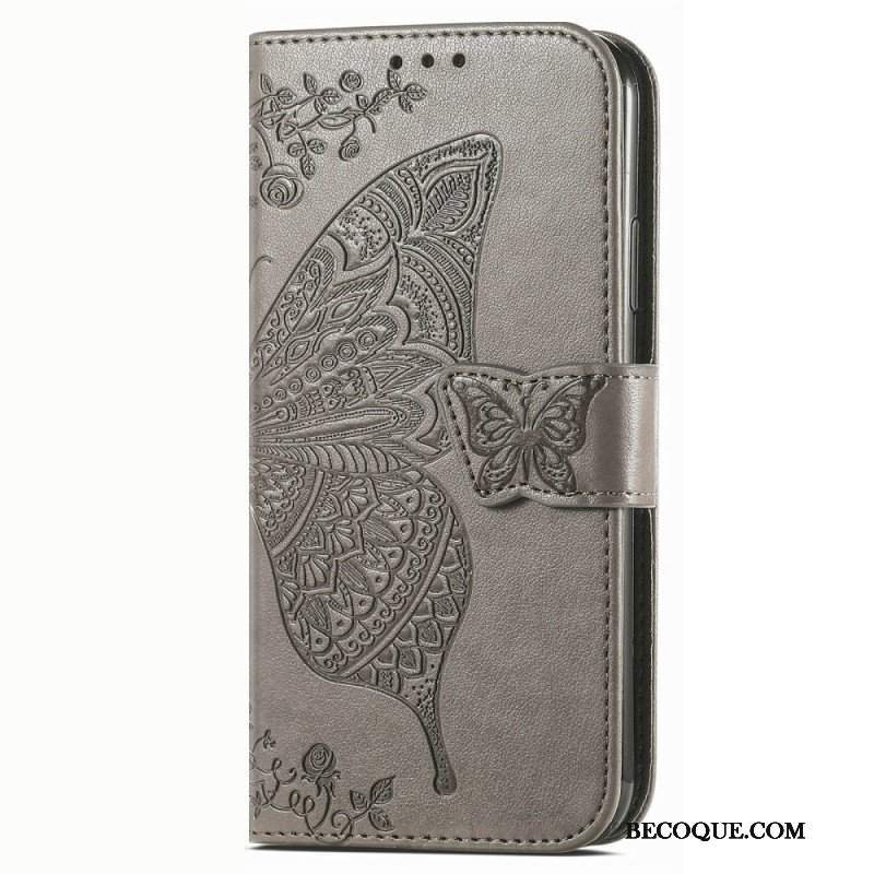 Etui Folio do Vivo Y16 Barokowy Motyl