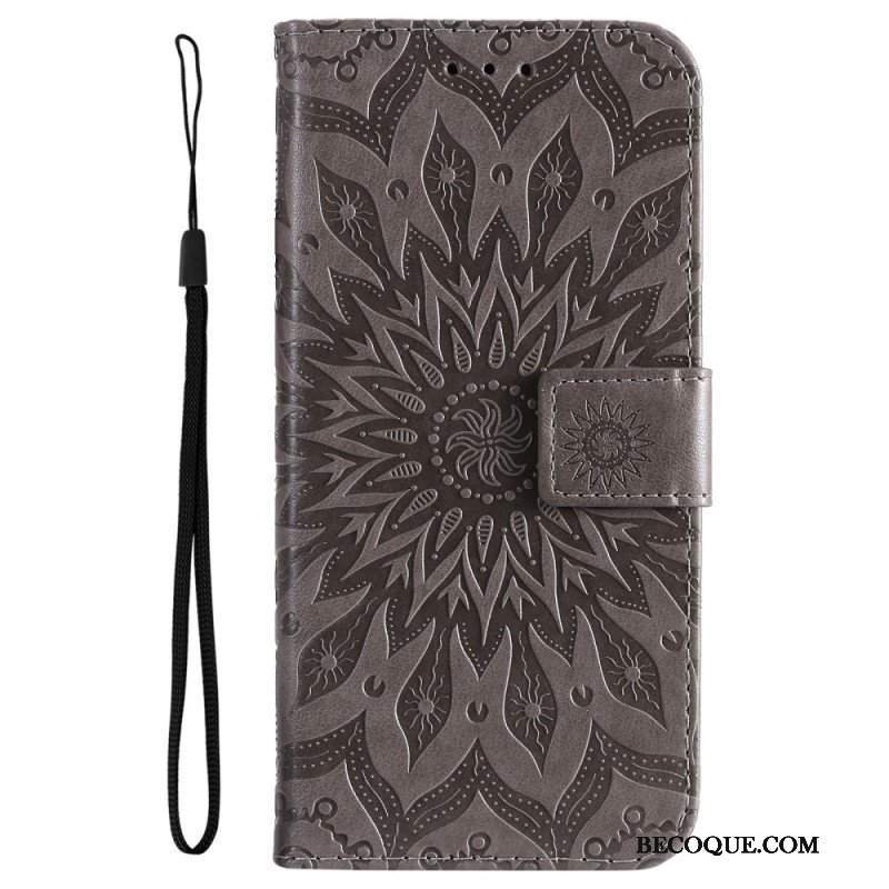 Etui Folio do Vivo Y16 Mandala Sun Ze Smyczą