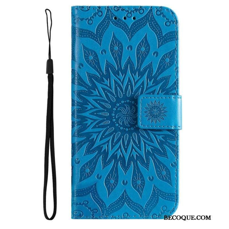 Etui Folio do Vivo Y16 Mandala Sun Ze Smyczą