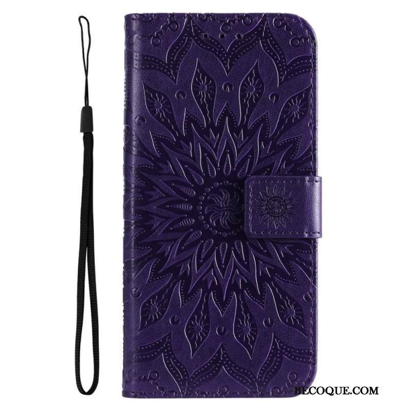 Etui Folio do Vivo Y16 Mandala Sun Ze Smyczą