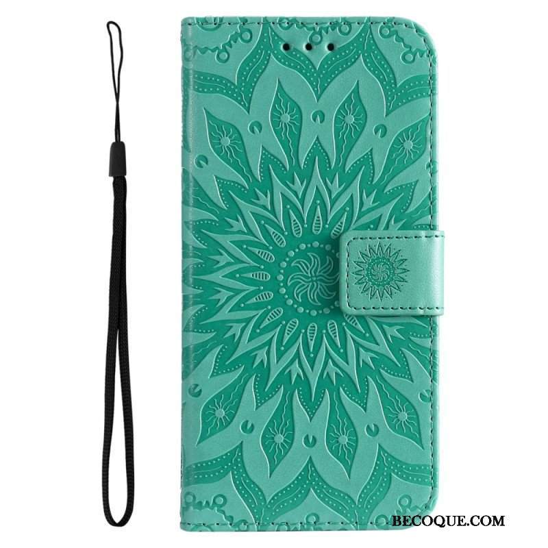 Etui Folio do Vivo Y16 Mandala Sun Ze Smyczą