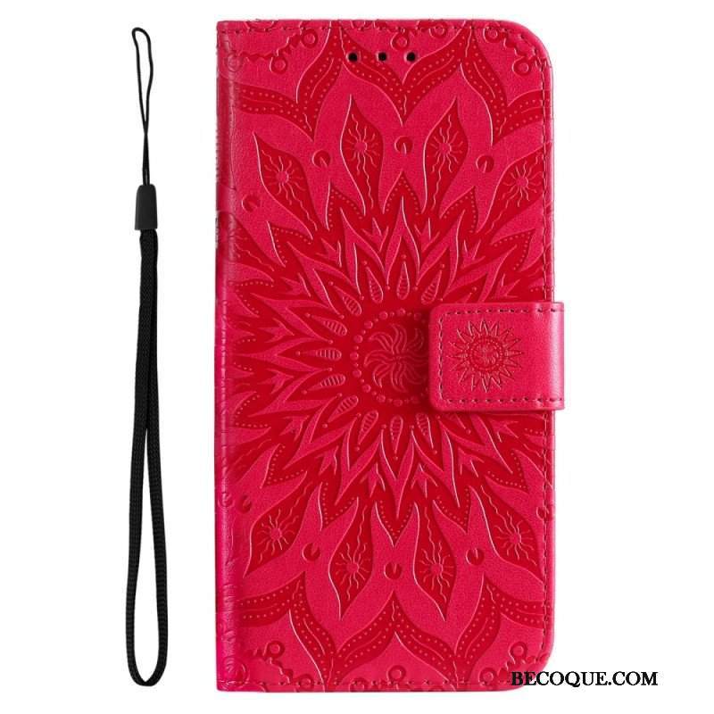 Etui Folio do Vivo Y22s Mandala Sun Ze Smyczą
