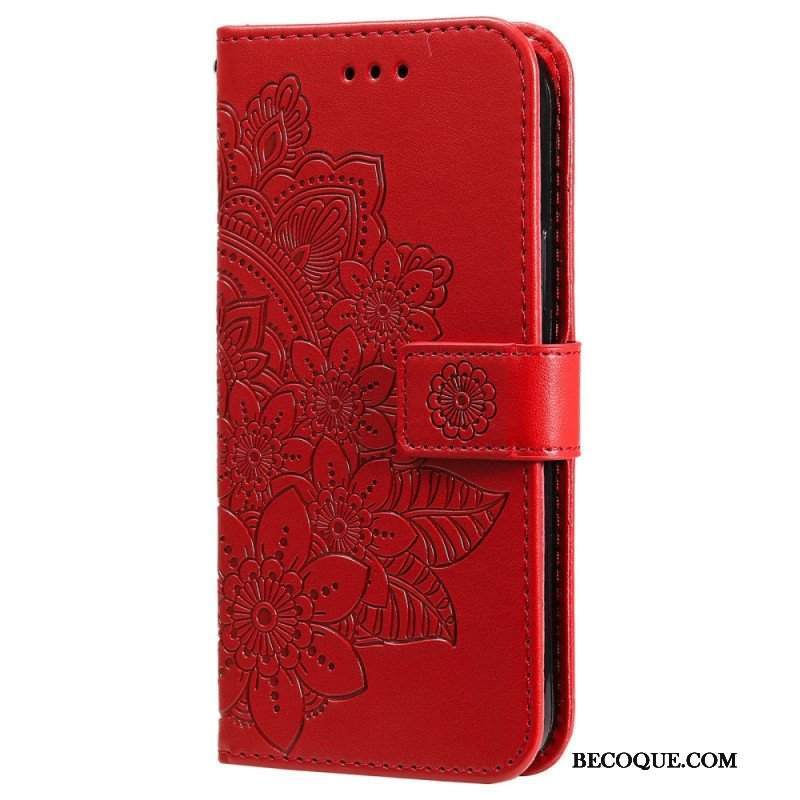 Etui Folio do Vivo Y22s z Łańcuch Paskowata Mandala