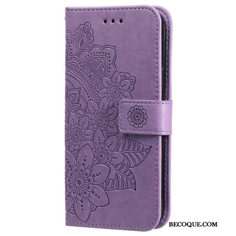 Etui Folio do Vivo Y22s z Łańcuch Paskowata Mandala