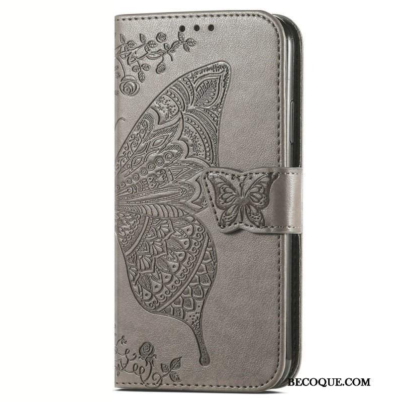 Etui Folio do Vivo Y35 Barokowy Motyl