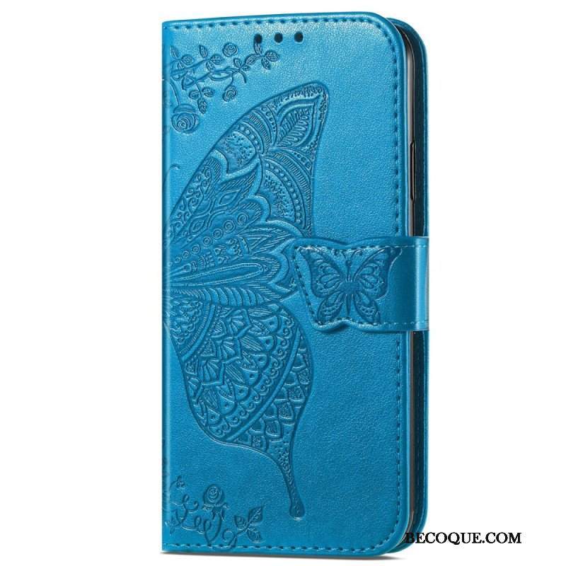 Etui Folio do Vivo Y35 Barokowy Motyl