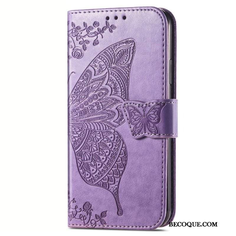 Etui Folio do Vivo Y35 Barokowy Motyl