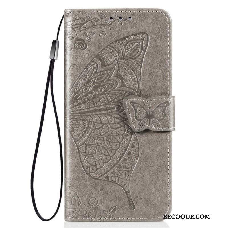 Etui Folio do Xiaomi 12 Lite Barokowy Motyl