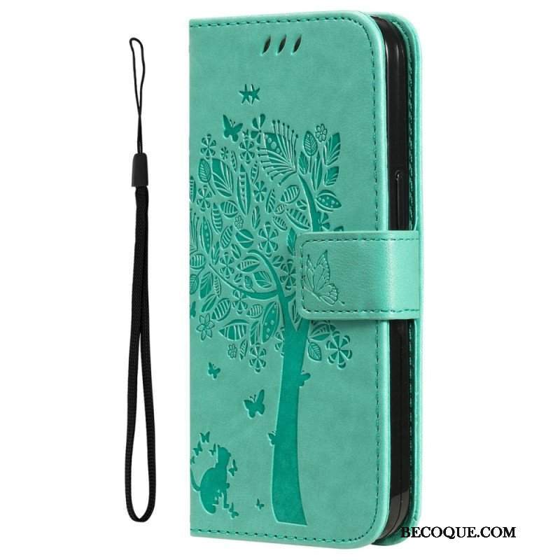 Etui Folio do Xiaomi 12T / 12T Pro Kot Pod Drzewem