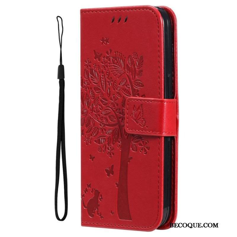 Etui Folio do Xiaomi 12T / 12T Pro Kot Pod Drzewem