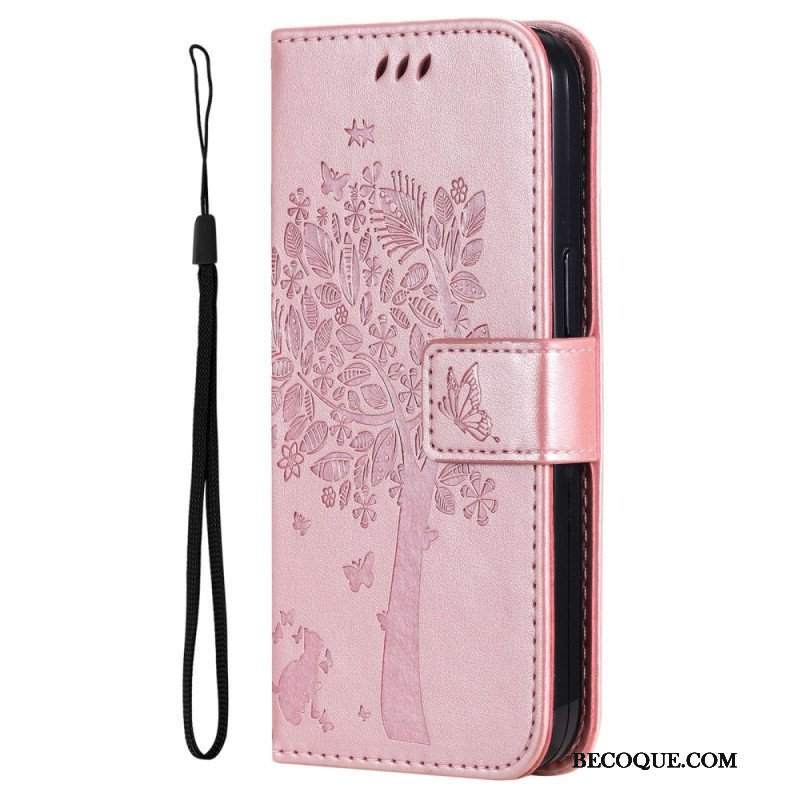 Etui Folio do Xiaomi 12T / 12T Pro Kot Pod Drzewem