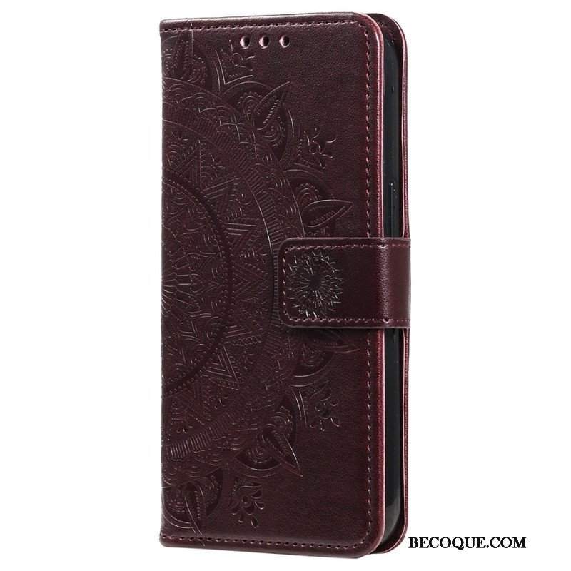 Etui Folio do Xiaomi 12T / 12T Pro Mandala Sun Ze Smyczą