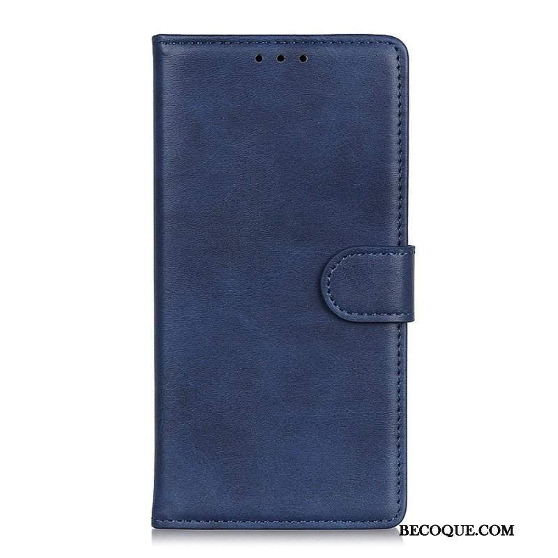 Etui Folio do Xiaomi 12T / 12T Pro Matowa Sztuczna Skóra