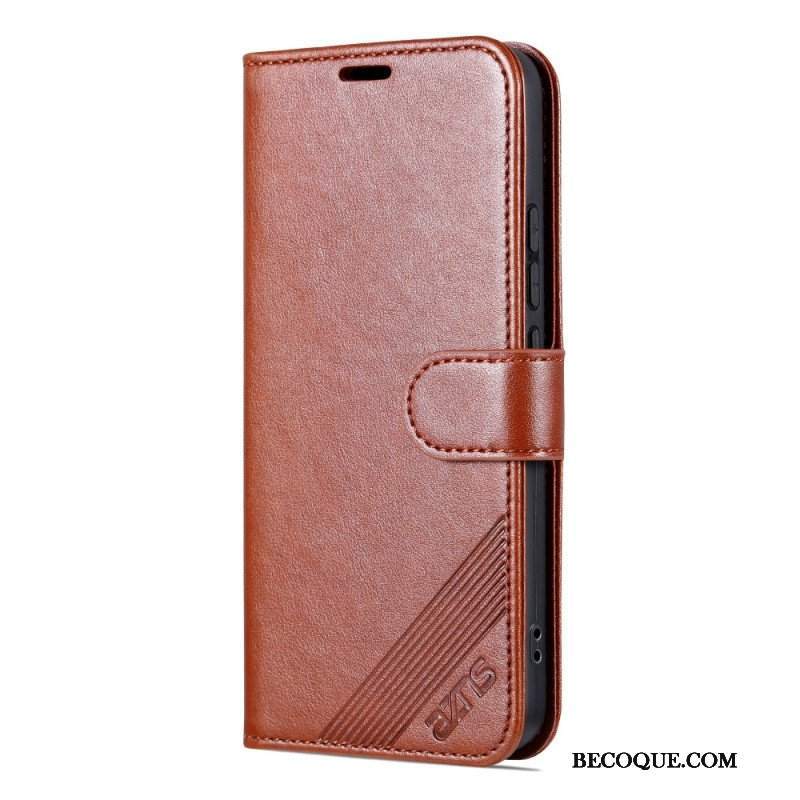 Etui Folio do Xiaomi 13 Efekt Skóry Azns