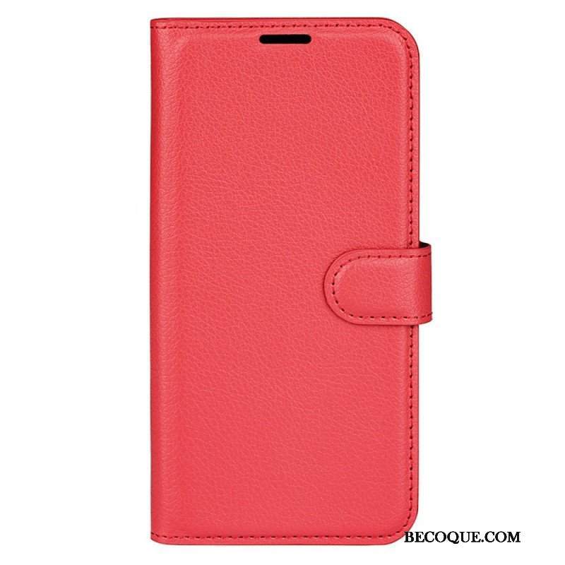 Etui Folio do Xiaomi 13 Klasyczna Sztuczna Skóra Liczi