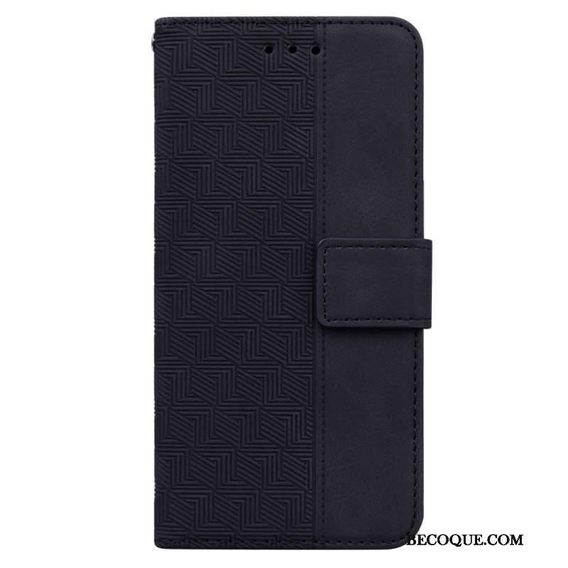 Etui Folio do Xiaomi 13 Pro z Łańcuch Pasiasty Wzór