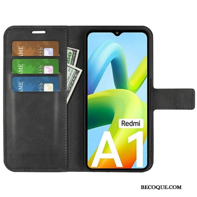 Etui Folio do Xiaomi Redmi A1 Ekstremalnie Cienki Efekt Skóry