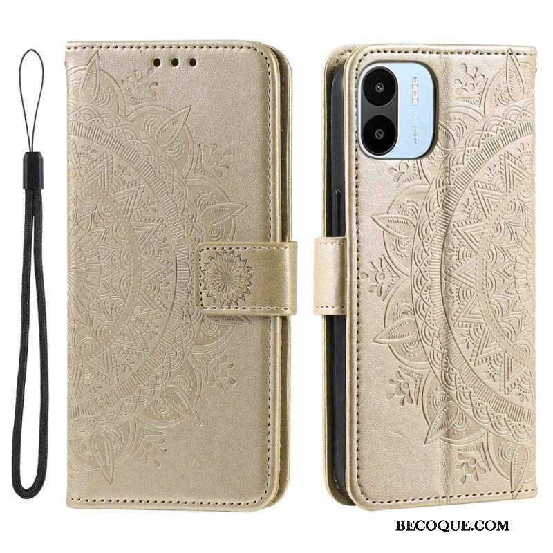 Etui Folio do Xiaomi Redmi A1 Mandala Słońca