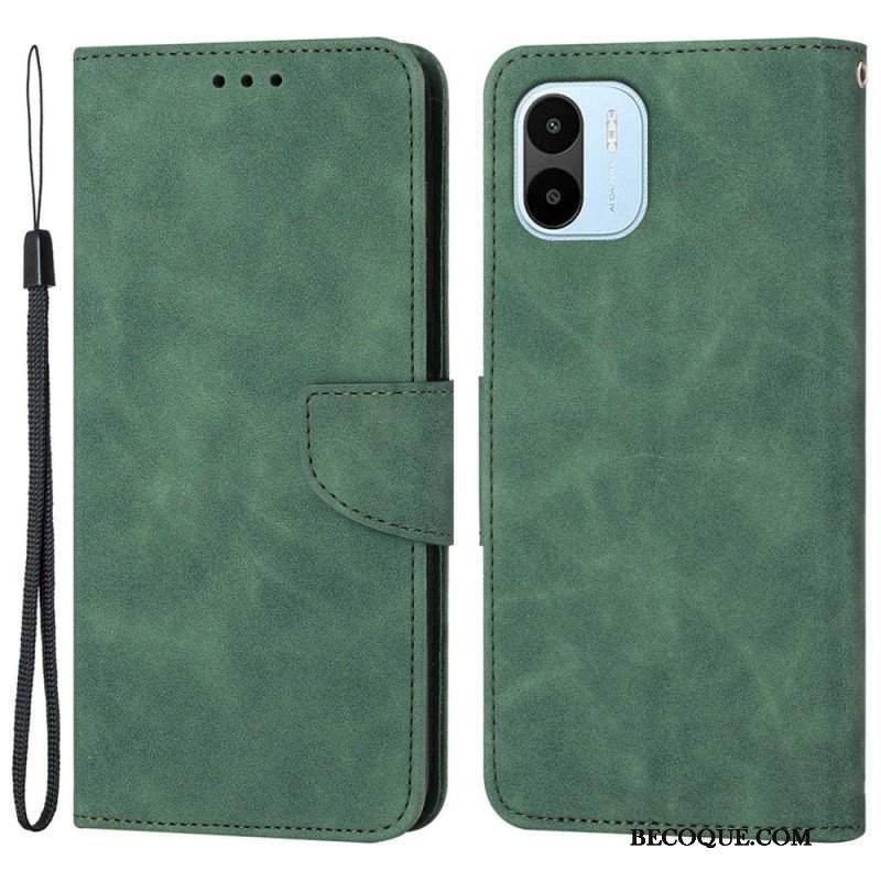 Etui Folio do Xiaomi Redmi A1 Smycz W Jednolitym Kolorze