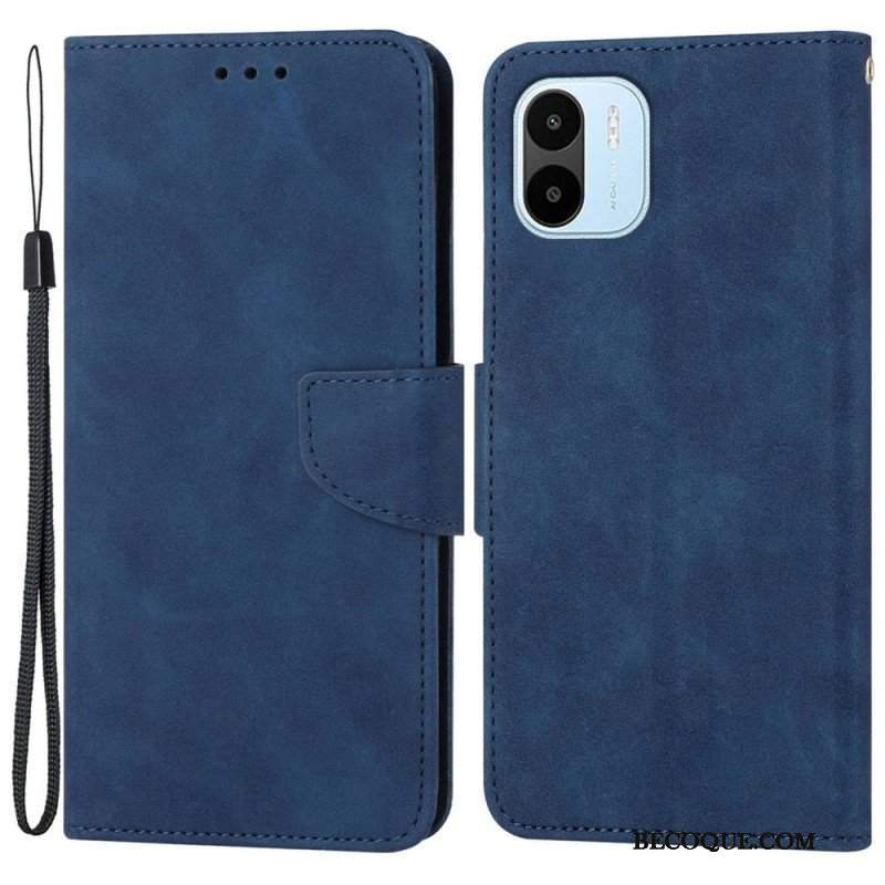 Etui Folio do Xiaomi Redmi A1 Smycz W Jednolitym Kolorze