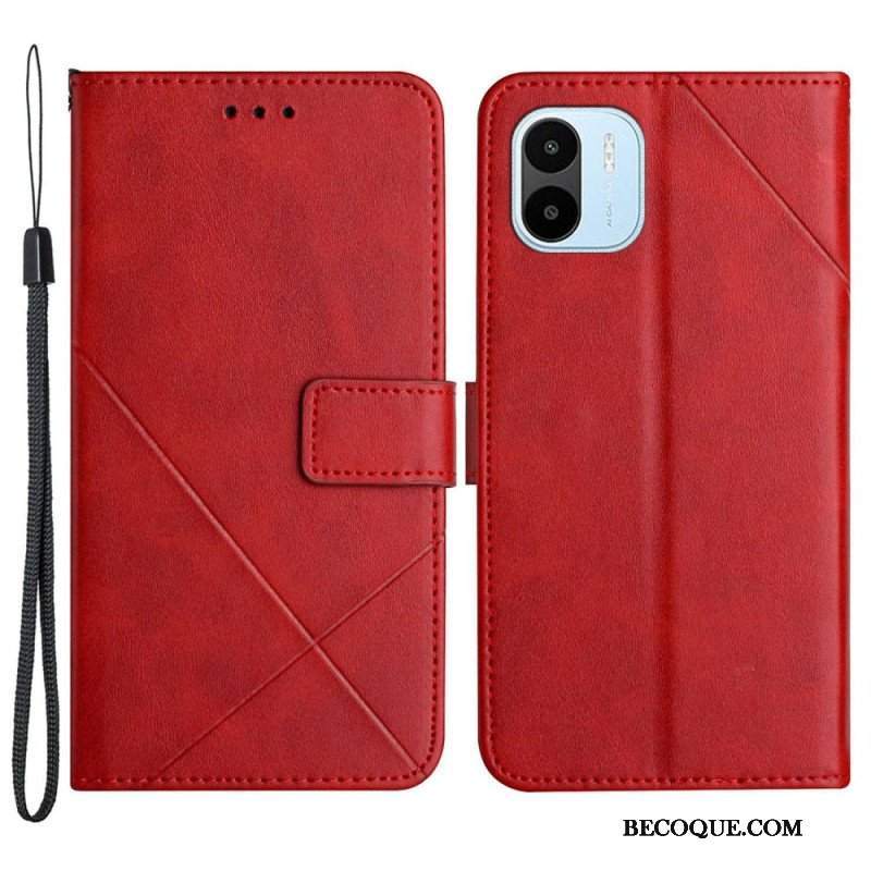 Etui Folio do Xiaomi Redmi A1 X Design Geo Skórzany Styl