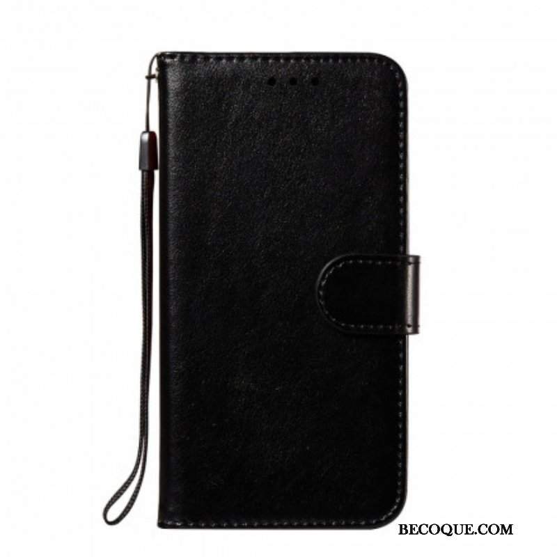 Etui Folio do Xiaomi Redmi Note 10 / 10S Monochromatyczny Skórzany Styl