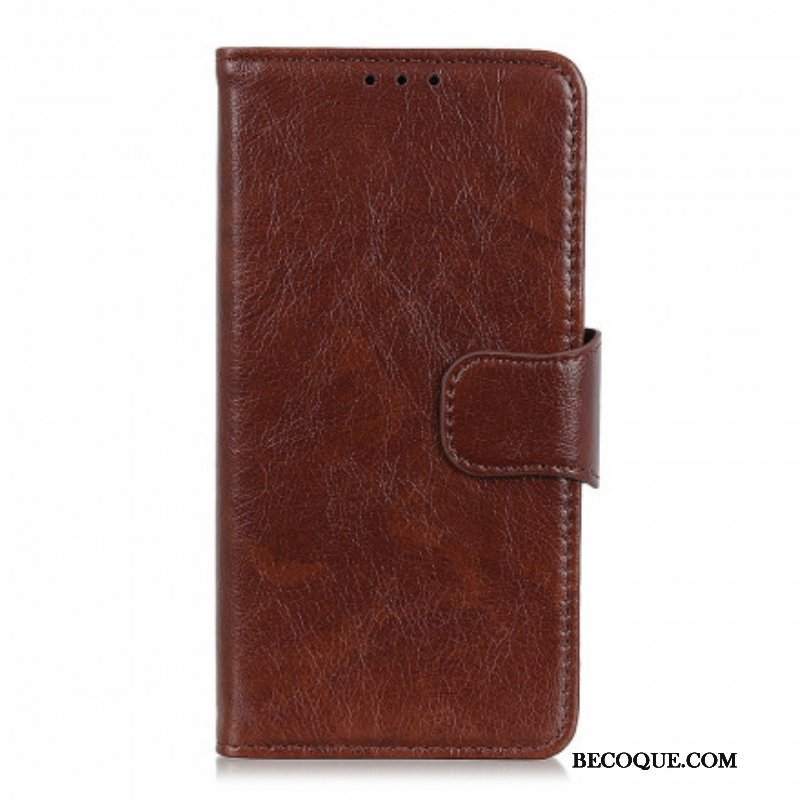 Etui Folio do Xiaomi Redmi Note 10 5G Dwoina Skóry Nappa