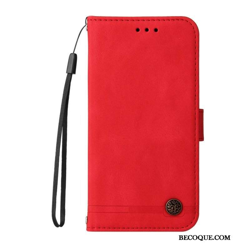 Etui Folio do Xiaomi Redmi Note 10 Pro Nit I Pasek Ze Sztucznej Skóry