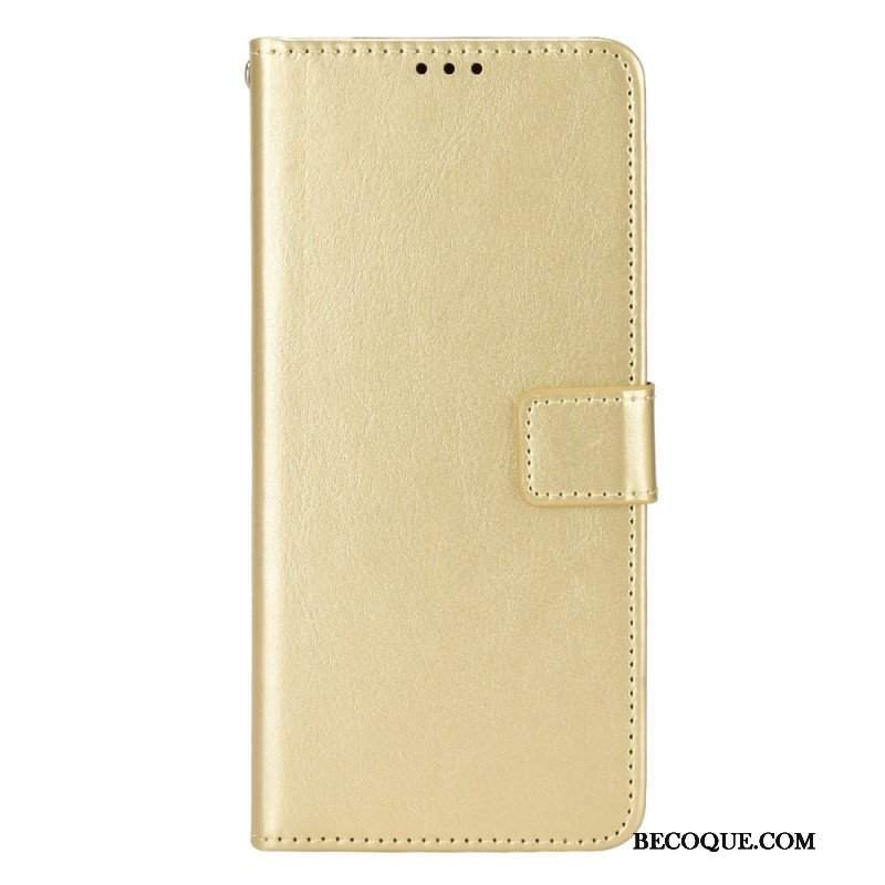 Etui Folio do Xiaomi Redmi Note 11 / 11S Błyszcząca Sztuczna Skóra