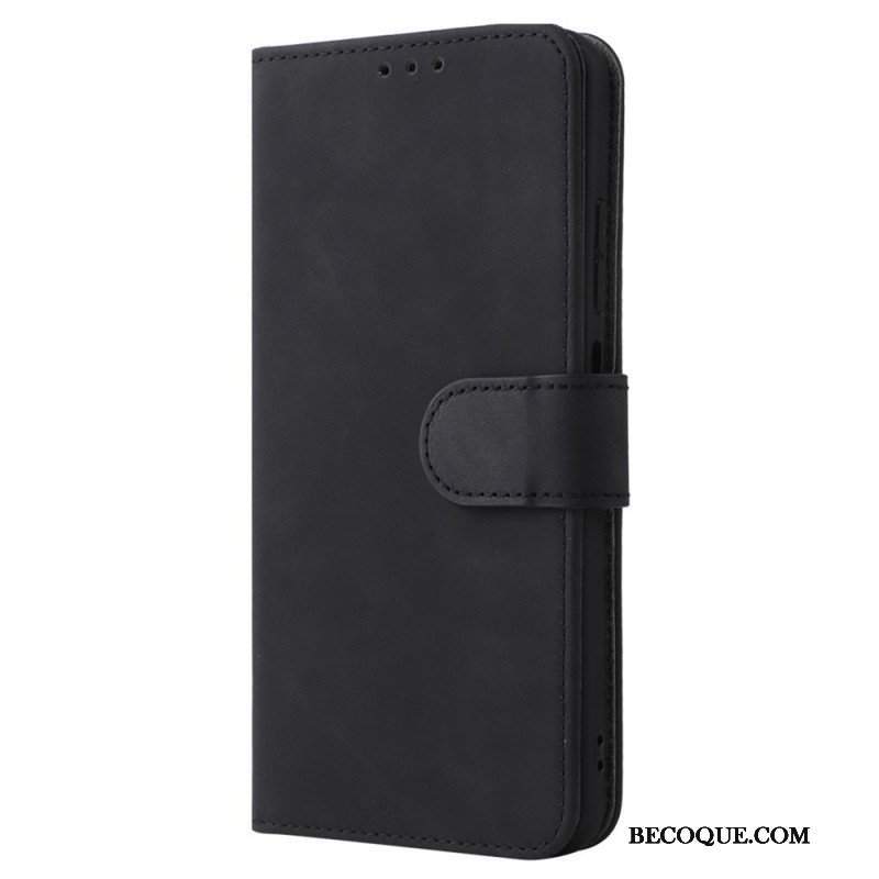 Etui Folio do Xiaomi Redmi Note 11 / 11S Dotyk Skóry Ze Smyczą