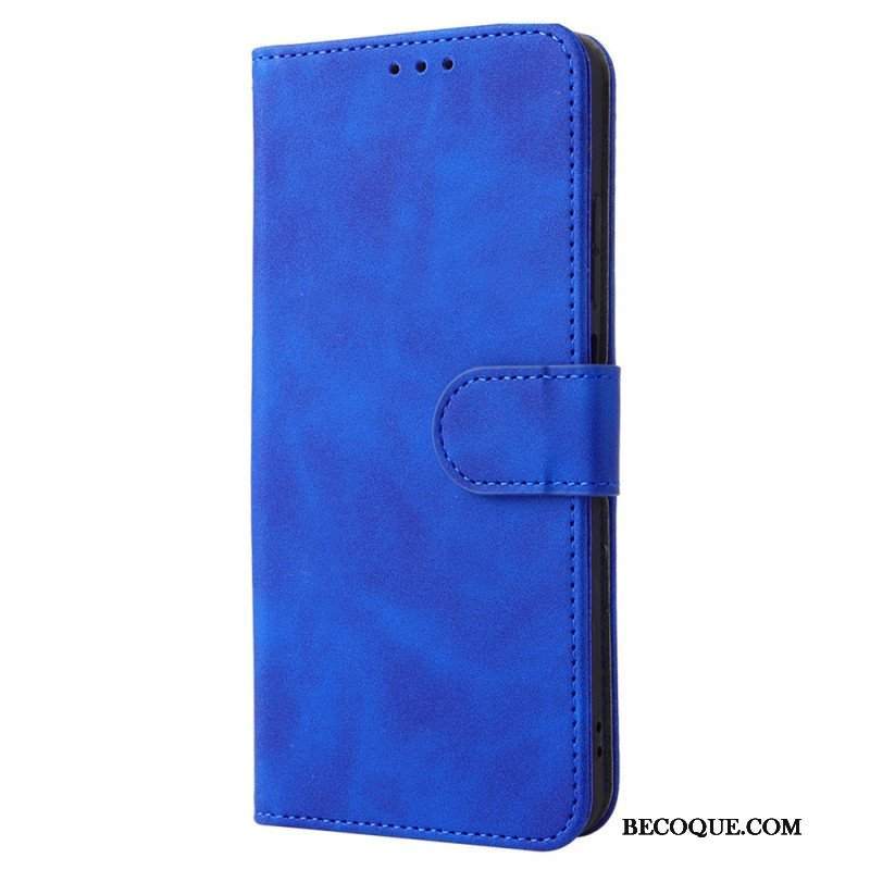 Etui Folio do Xiaomi Redmi Note 11 / 11S Dotyk Skóry Ze Smyczą