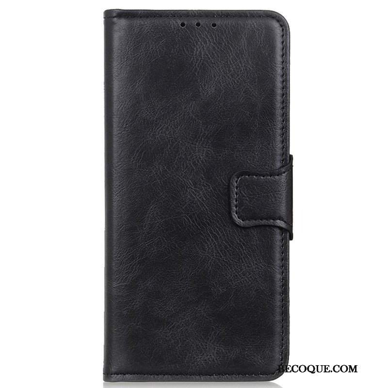 Etui Folio do Xiaomi Redmi Note 11 / 11S Dwustronne Zapięcie Z Efektem Skóry