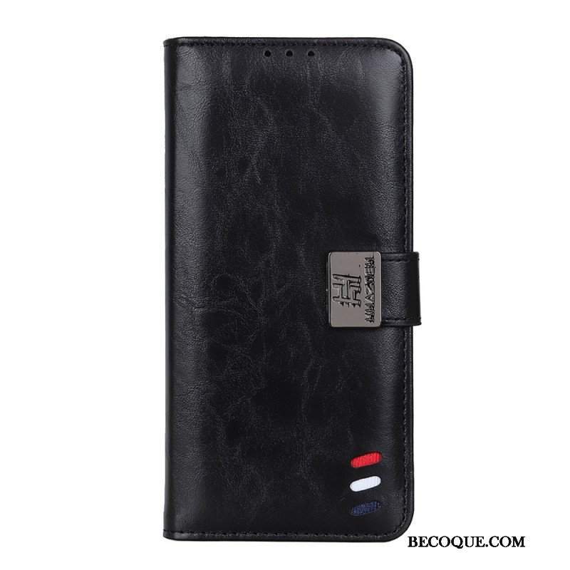 Etui Folio do Xiaomi Redmi Note 11 / 11S Efekt Skóry Żubra