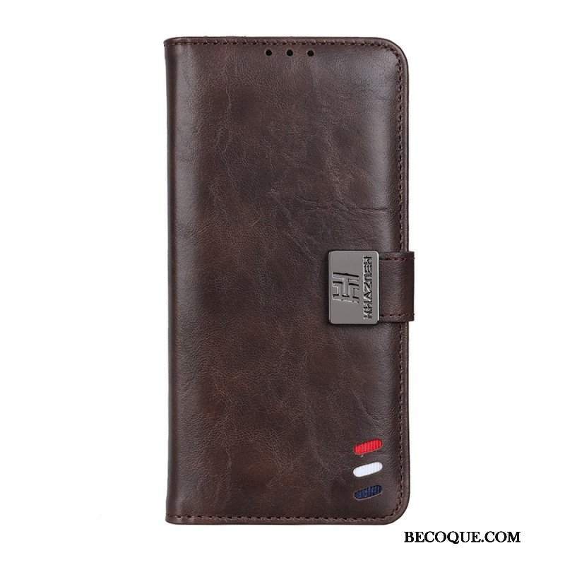 Etui Folio do Xiaomi Redmi Note 11 / 11S Efekt Skóry Żubra