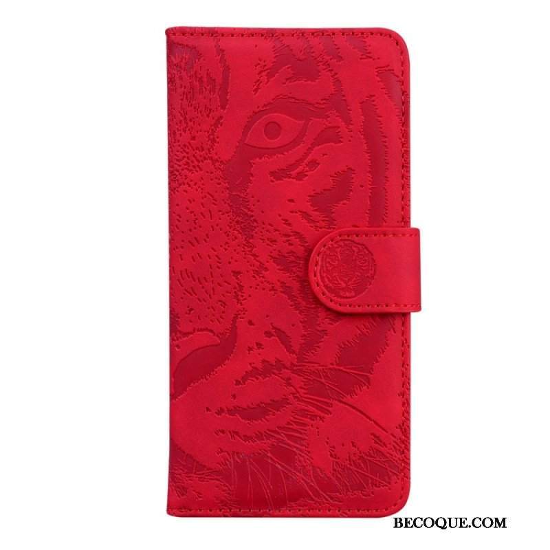 Etui Folio do Xiaomi Redmi Note 11 / 11S Nadruk Twarzy Tygrysa