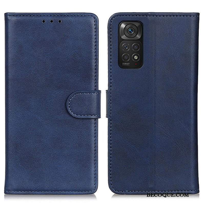 Etui Folio do Xiaomi Redmi Note 11 / 11S Retro Matowy Efekt Skóry