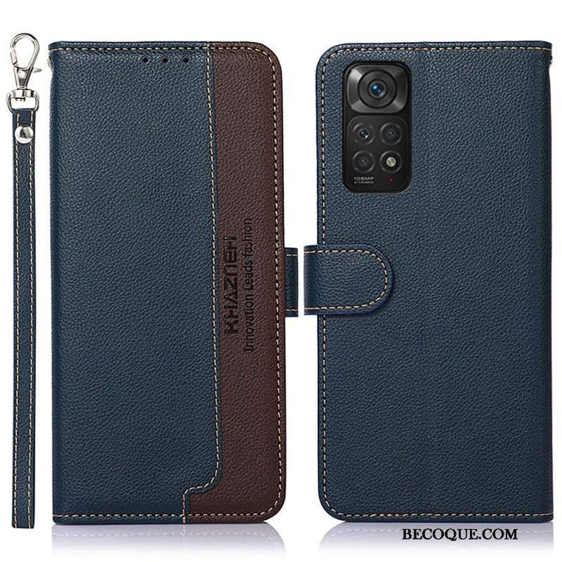 Etui Folio do Xiaomi Redmi Note 11 / 11S Rfid Khazneh W Stylu Liczi