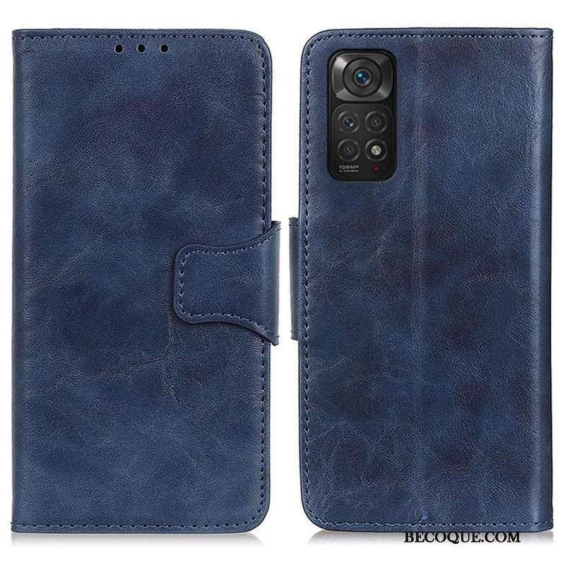 Etui Folio do Xiaomi Redmi Note 11 / 11S Skórzany Futerał Klapa Magnetyczna Tekstury